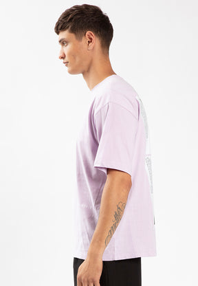 CUT IT T-SHIRT LAVENDER FOG