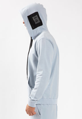 RECRUIT HOODIE WASHED ILLUSION BLUE