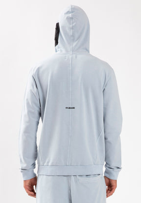 RECRUIT HOODIE WASHED ILLUSION BLUE