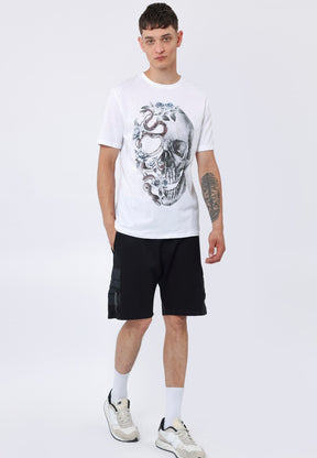 SKULL OF SNAKE T-SHIRT WHITE