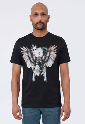 T SKULL T-SHIRT BLACK