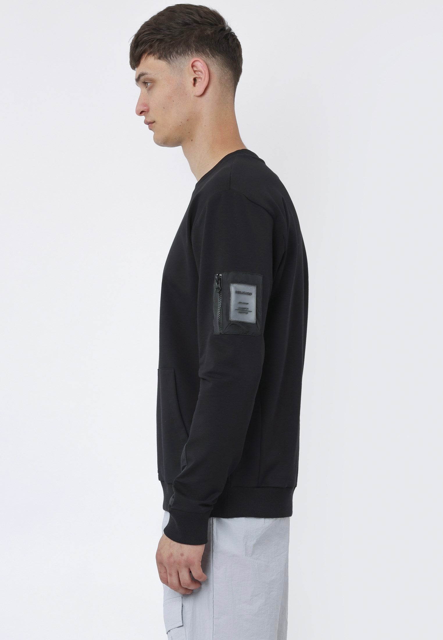 PANEL SWEAT BLACK