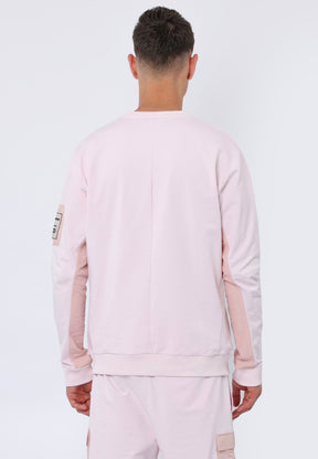 PANEL SWEAT PALE PINK