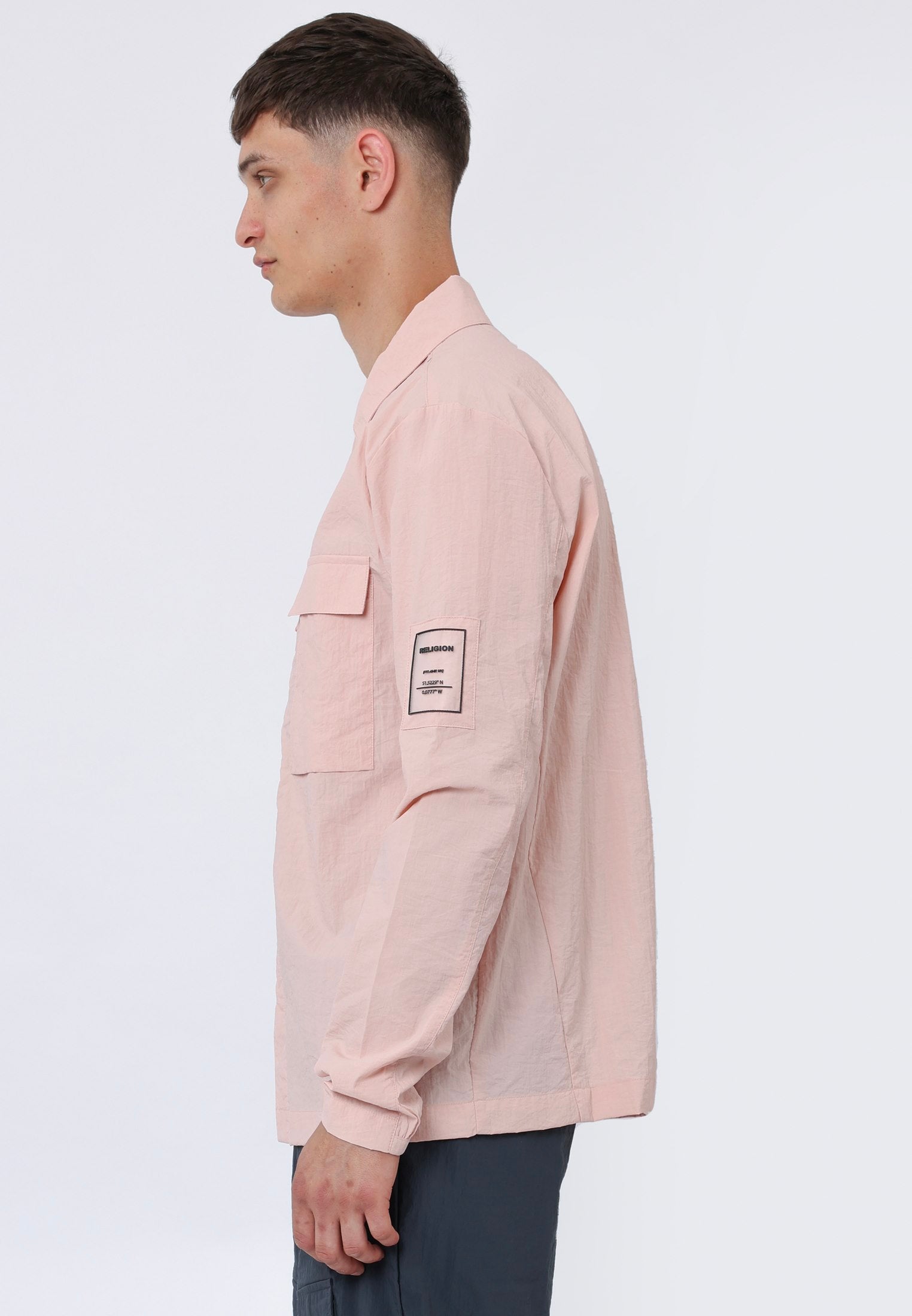 Mens deals pink overshirt