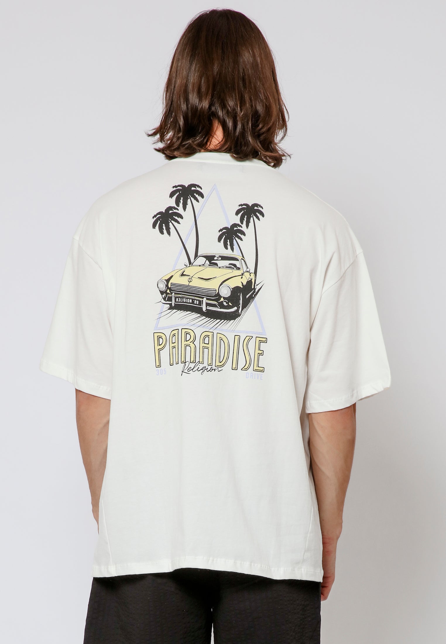 PARADISE DRIVE T-SHIRT OFF WHITE