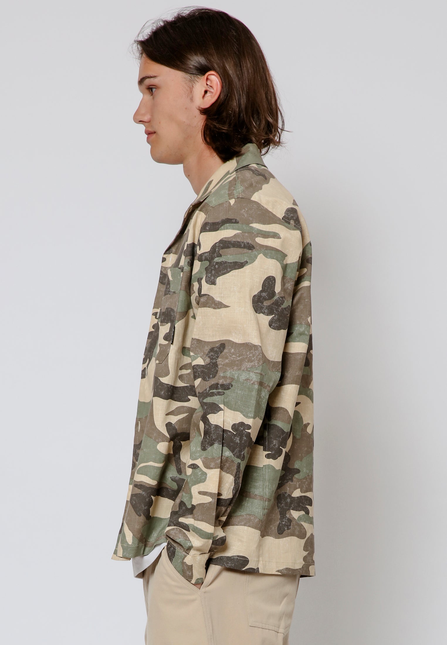 TACKLE CAMO SHIRT KHAKI & STONE