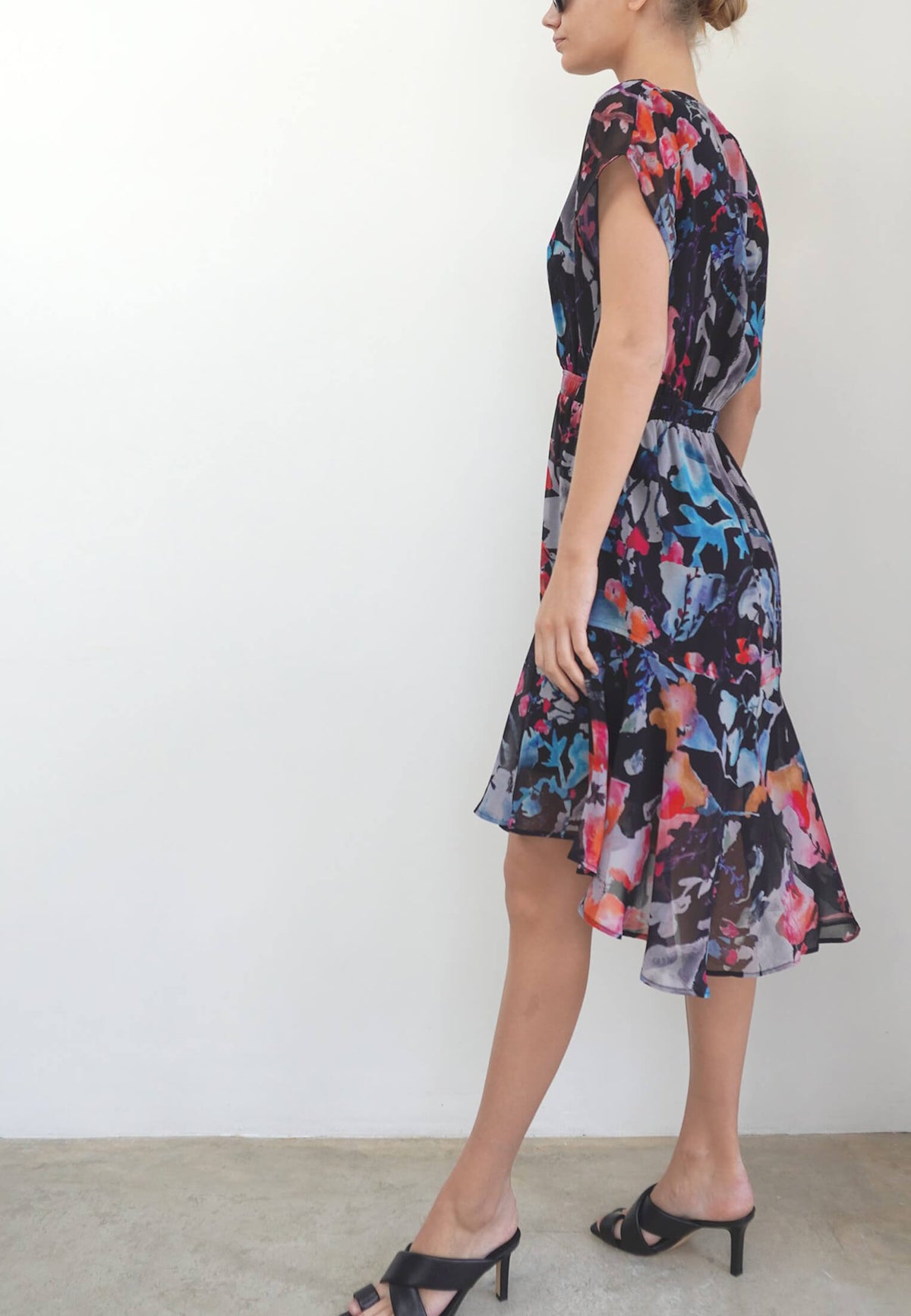 CHANNEL DRESS CANVAS BLACK