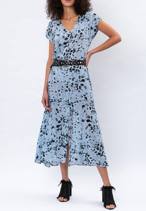 JADE DRESS BALLAD BLUE & LIGHT NAVY