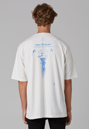 TAME THE BEAST T-SHIRT VINTAGE OFF WHITE