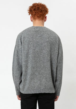 RELIGION Lad Oversized Fit Grey Knit