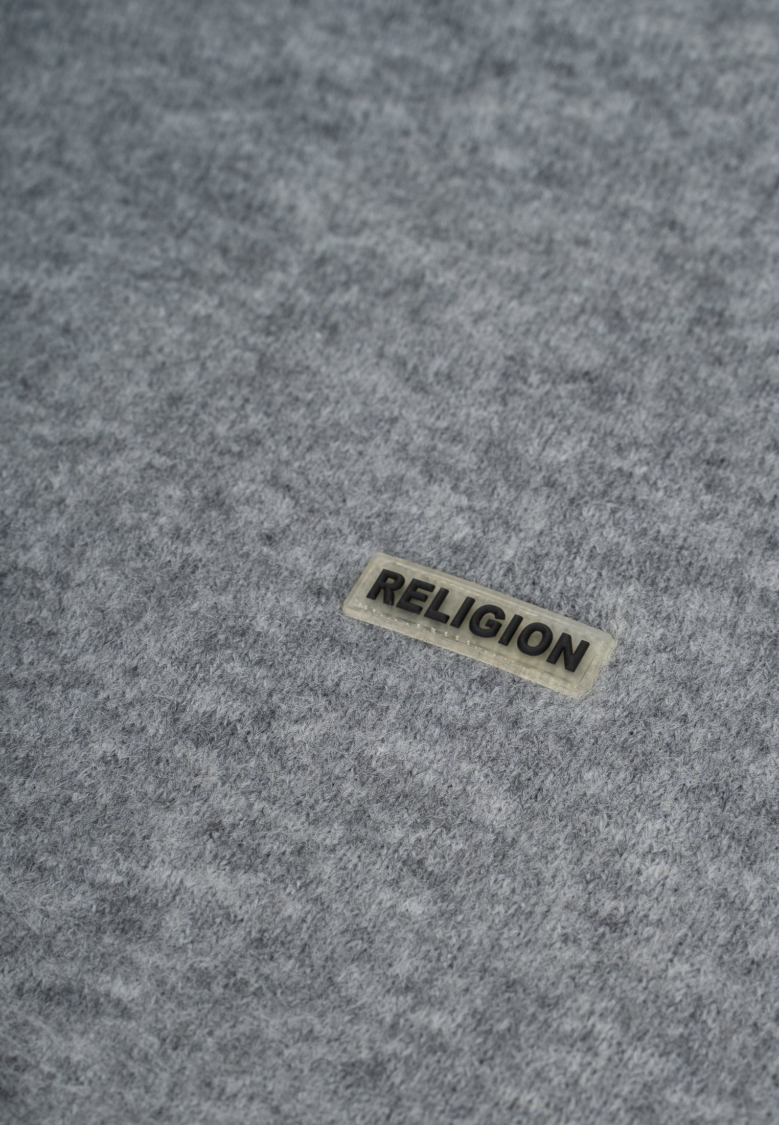 RELIGION Lad Oversized Fit Grey Knit