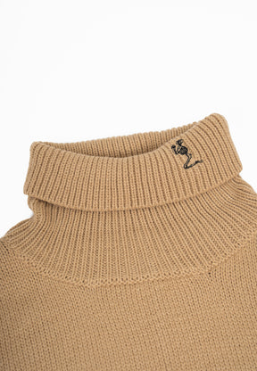 ROLLOVER KNIT TAN