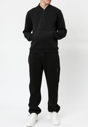 DEMAND HALF ZIP BLACK