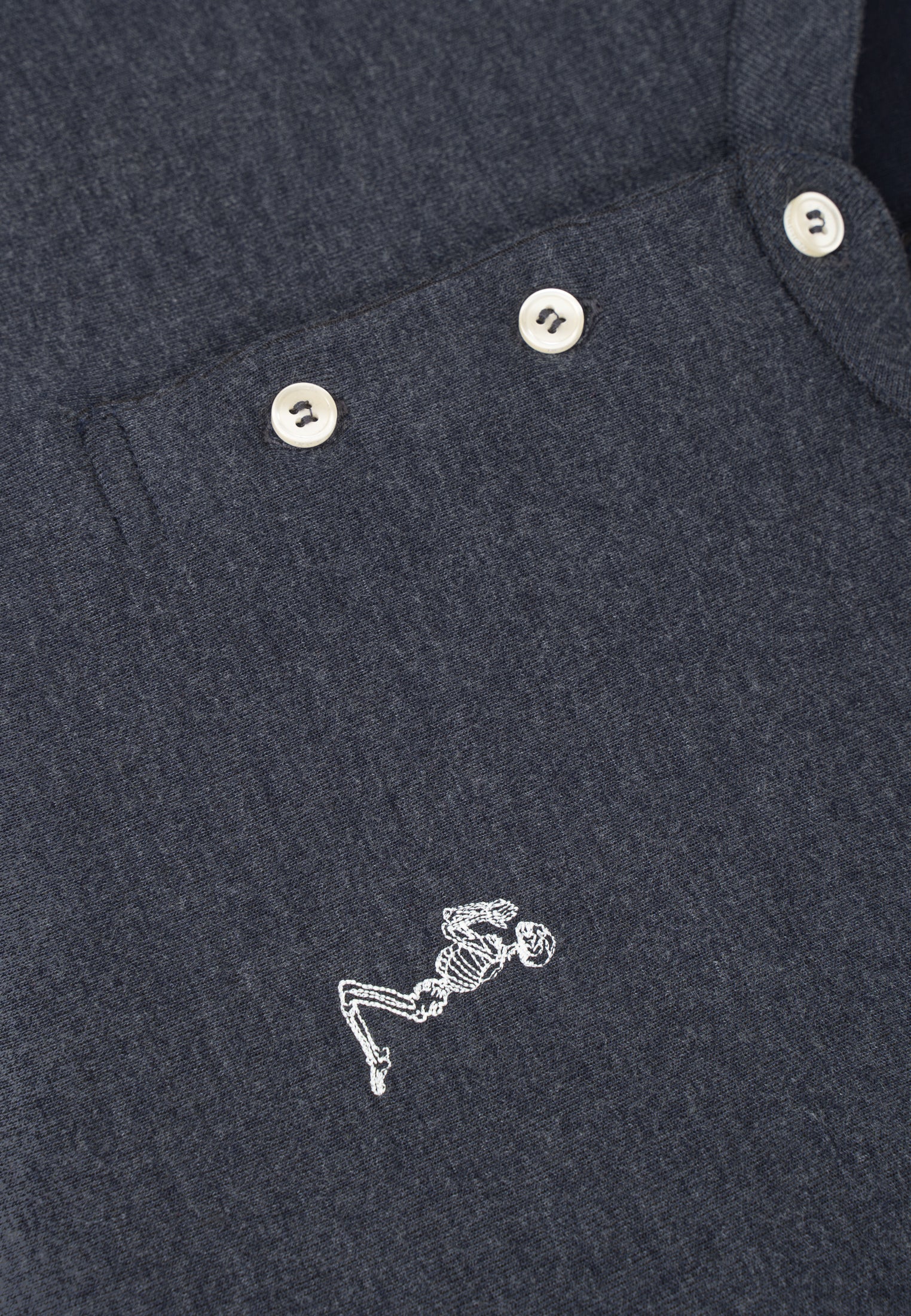 MIDNIGHT BUTTON UP POLO INK