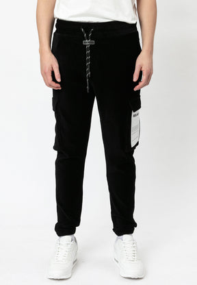 VELOUR PANTS BLACK