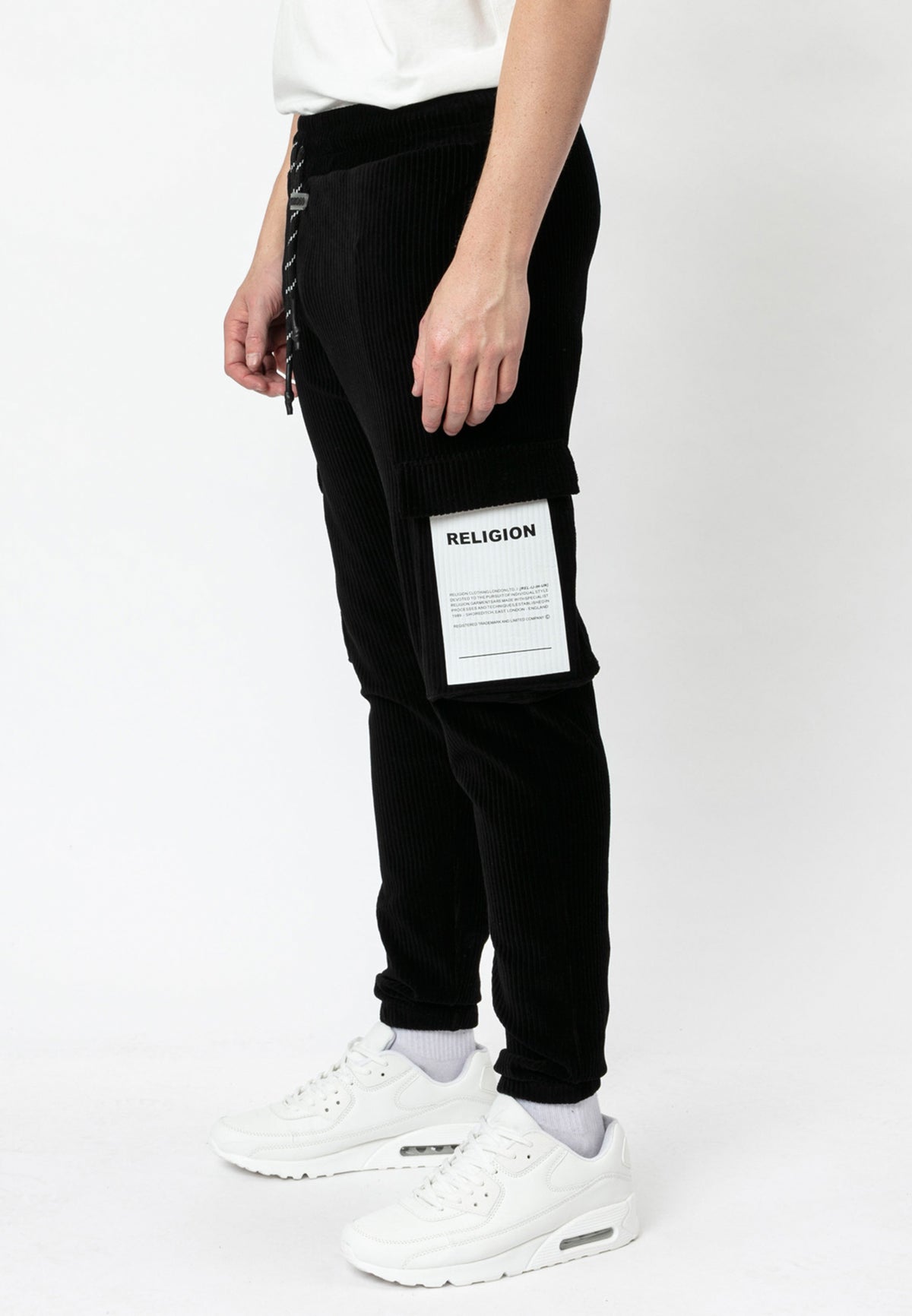 VELOUR PANTS BLACK