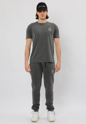 ACID TAG T-SHIRT WASHED CHARCOAL