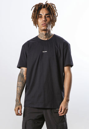 SPRAY TEXT T-SHIRT BLACK