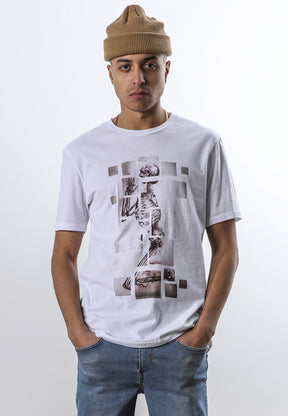 SKELETON PUZZLE T-SHIRT WHITE