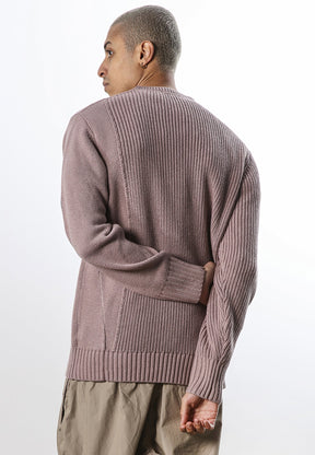 FRACTURED KNIT PALE MAUVE