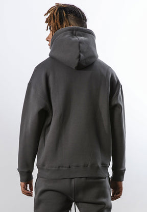 LOGO RELAXED HOODIE COAL