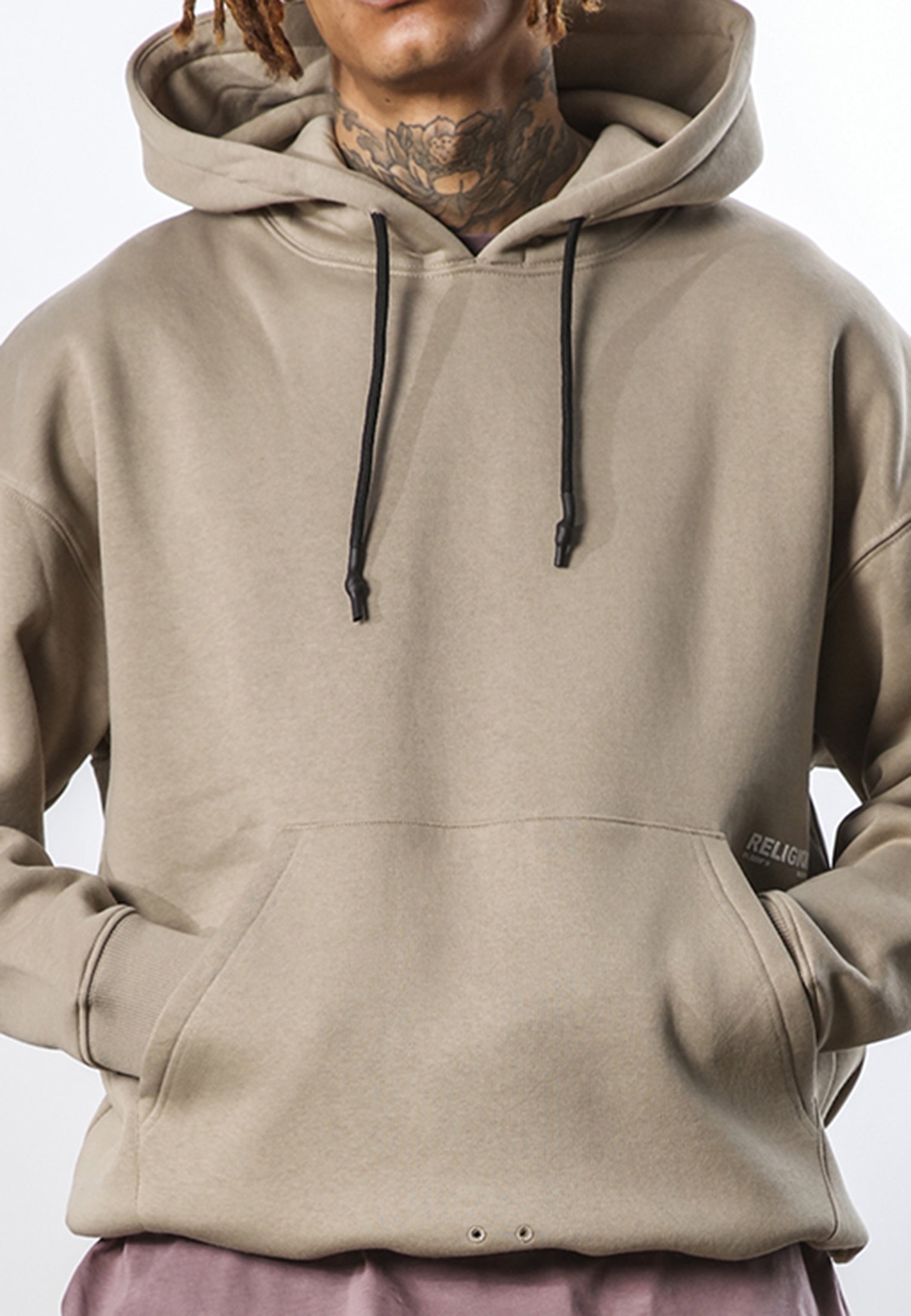 Beige hot sale hoodie mens