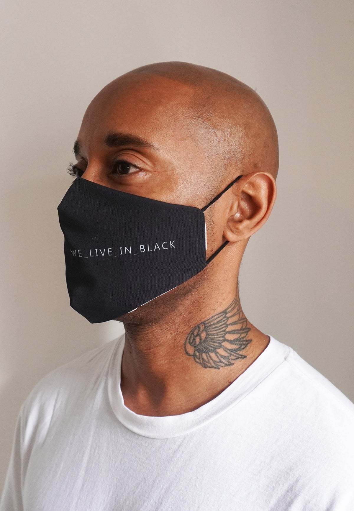 RELIGION Face Mask We Live In Black