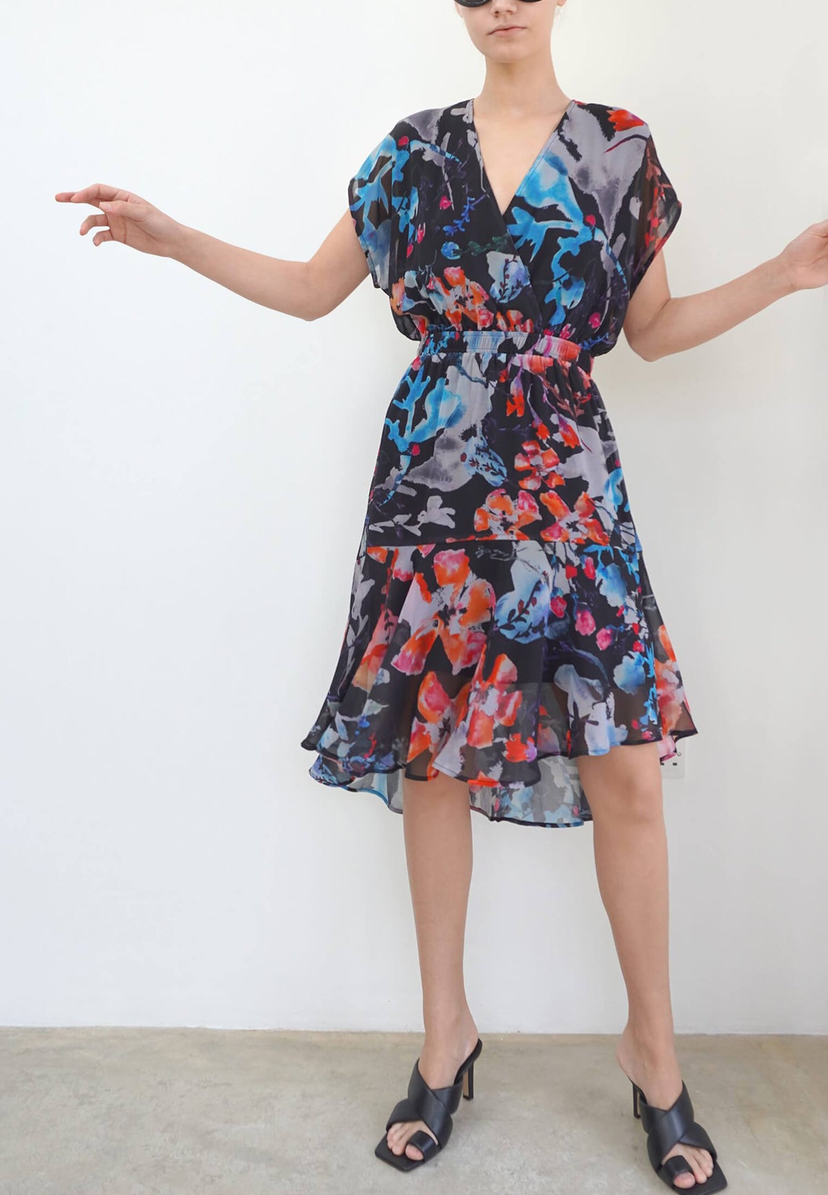 CHANNEL DRESS CANVAS BLACK
