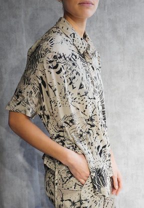 RELIGION Roots Oversized Taupe Shirt