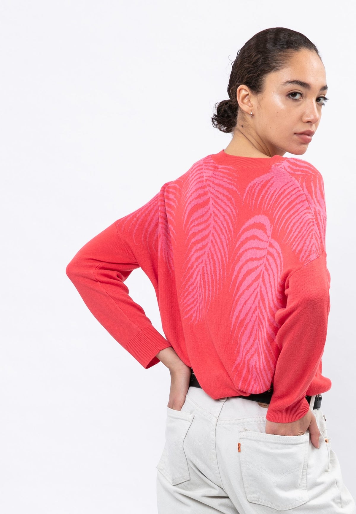 ULTIMATE JUMPER PALM POPPY RED & CORAL
