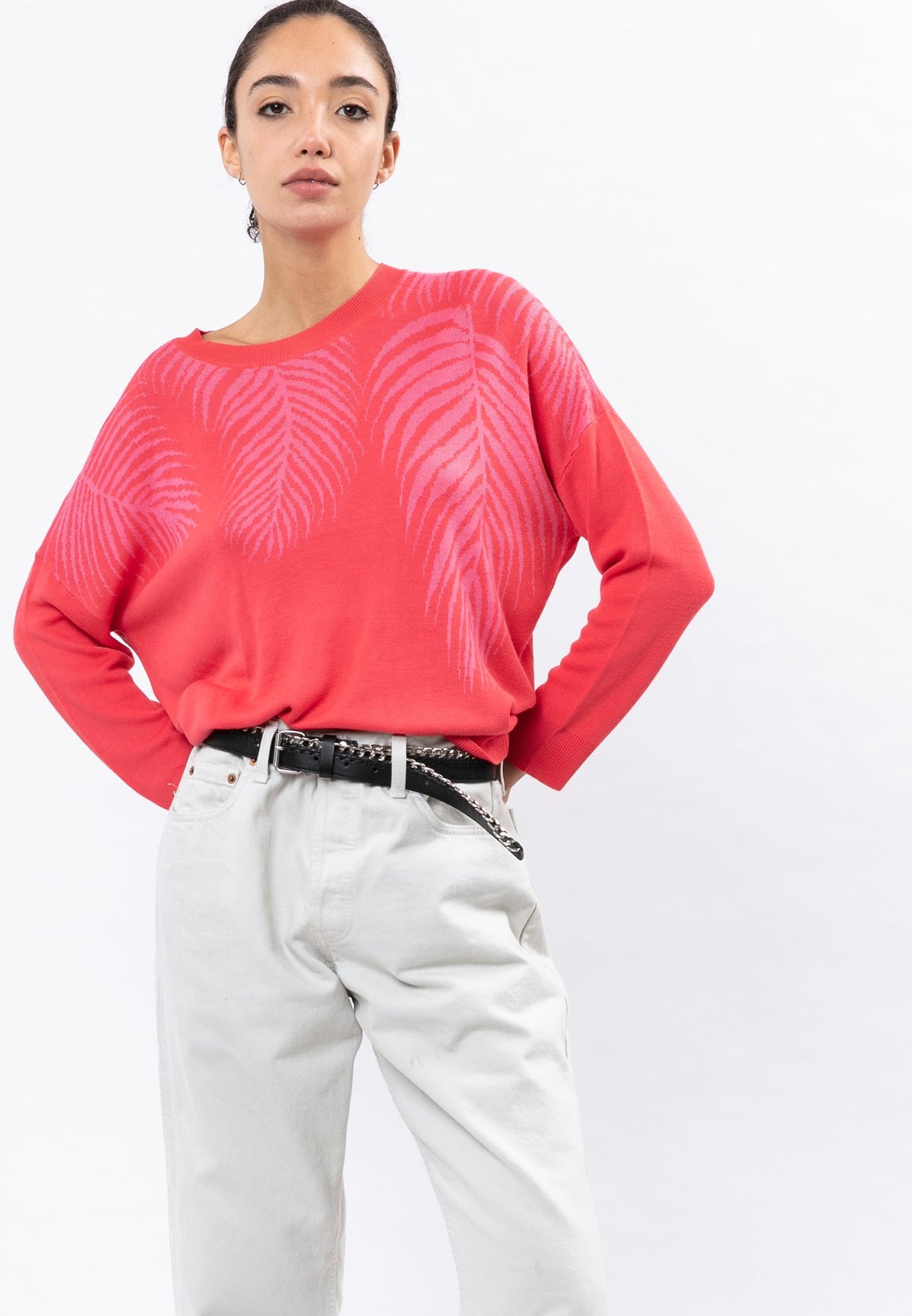 ULTIMATE JUMPER PALM POPPY RED & CORAL