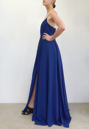 OLSEN MAXI DRESS NAVY