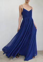 OLSEN MAXI DRESS NAVY