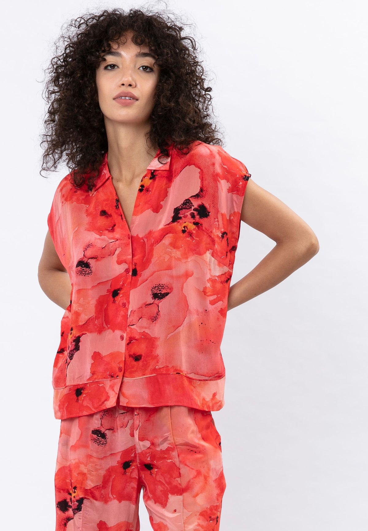 RUBY SHIRT PERENNIAL PRINT