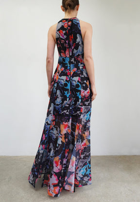 PYRITE MAXI DRESS CANVAS BLACK