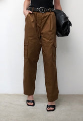 DESTINY BROWN CARGO TROUSERS