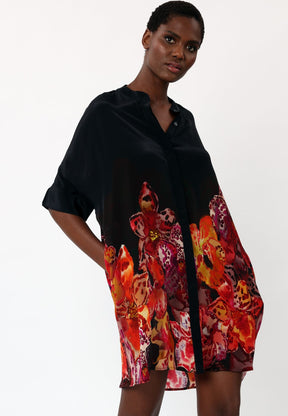 FRAME TUNIC PERIPHERY BLACK