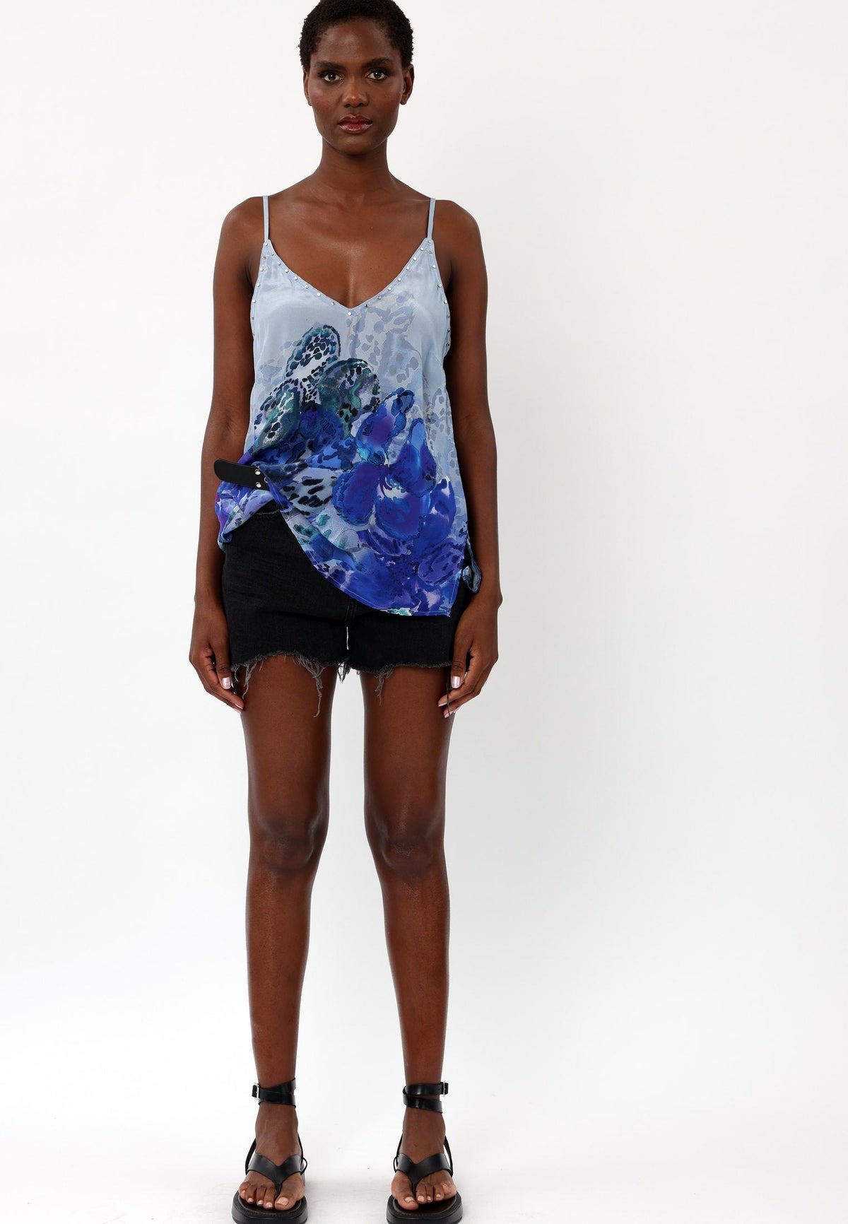 FRAME CAMI PERIPHERY BLUE