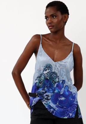 FRAME CAMI PERIPHERY BLUE