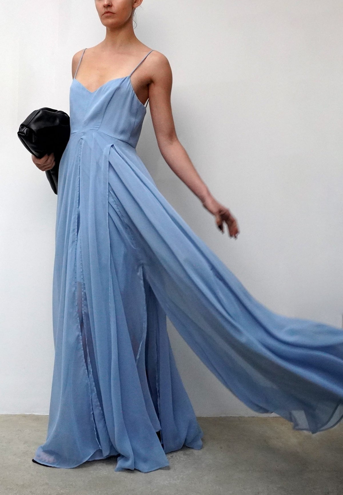 OLSEN MAXI DRESS LIGHT BLUE