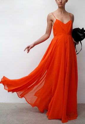 OLSEN MAXI DRESS ORANGE