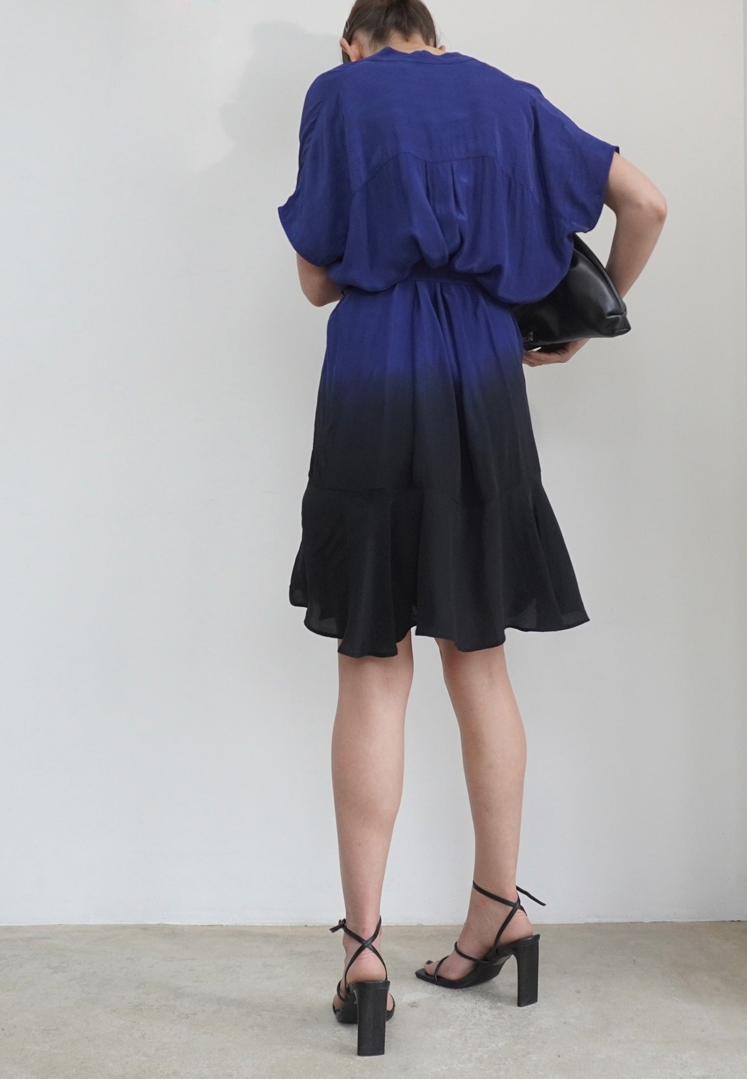 VALETTA DRESS BLUE & BLACK