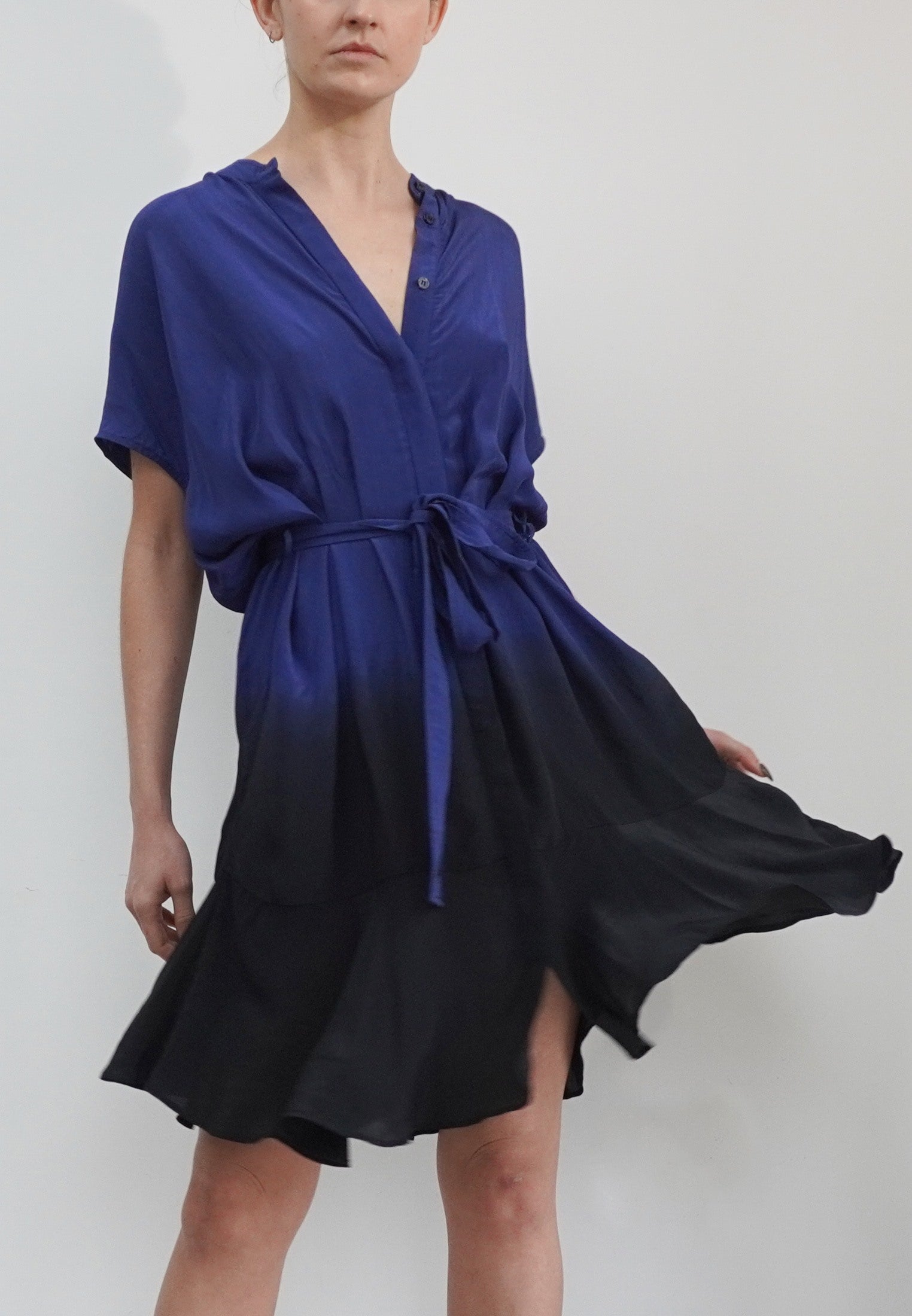 VALETTA DRESS BLUE & BLACK