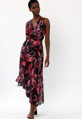 AMBER MAXI DRESS RISE POPPY RED