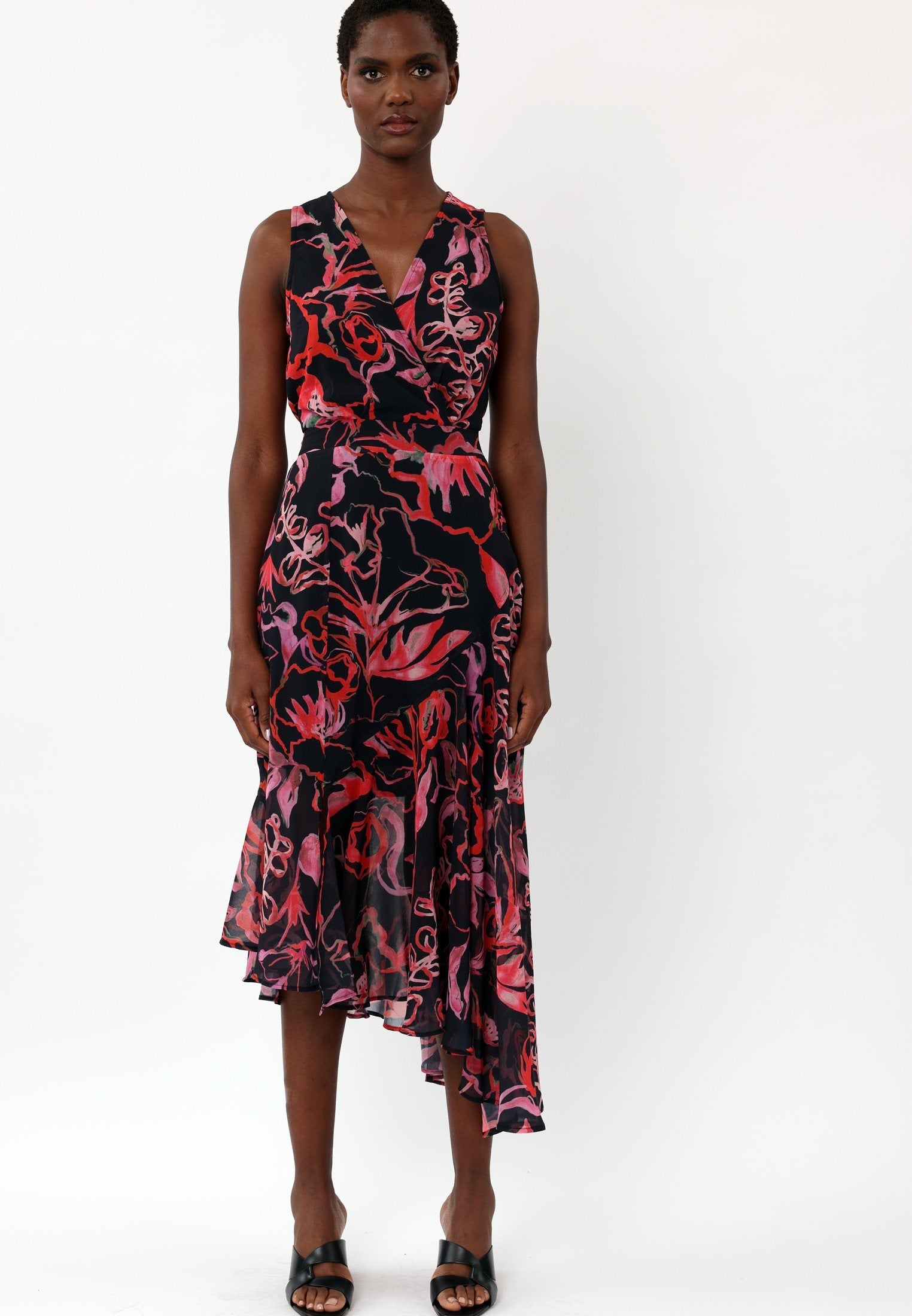 AMBER MAXI DRESS RISE POPPY RED