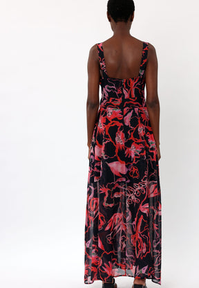 SUBLIME MAXI DRESS RISE POPPY RED
