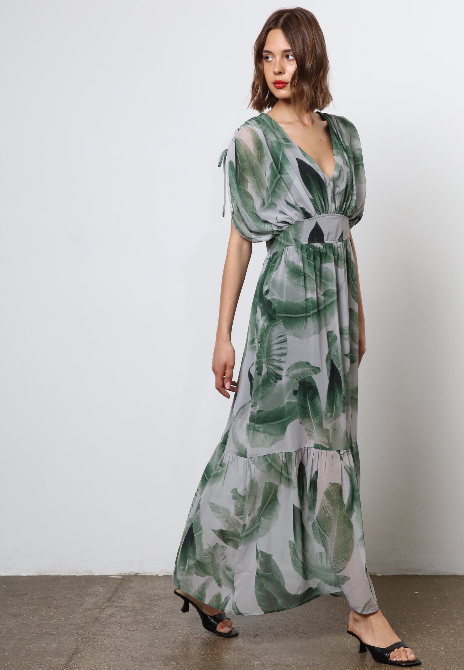 RADIANT MAXI DRESS BOTANIC GREEN