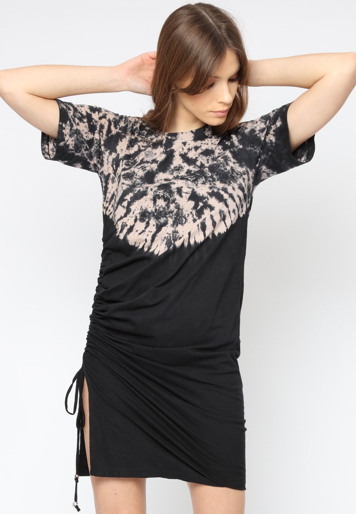 STROKE DRESS TIE DYE