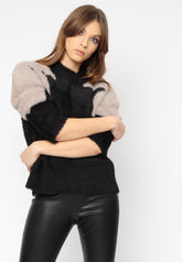 ZONE JUMPER BLACK & TAUPE