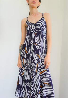 RELIGION Ara Plume Print Maxi Dress
